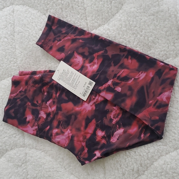 lululemon athletica Pants - Lululemon Align HR Pant 28" Intensity Pink Blossom Multi
